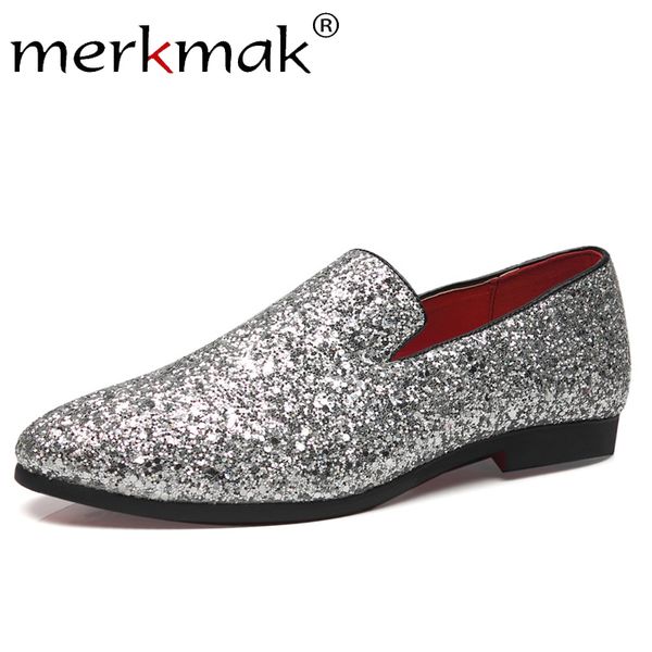 merkmak bling paillette men's loafers solid shining sequins comfortable casual mens dress shoes slip on big size 38-48 male flat, Black
merkmak bling paillette men's loafers solid shining sequins comfortable casual mens dress shoes slip on big size 38-48 male flat, Black