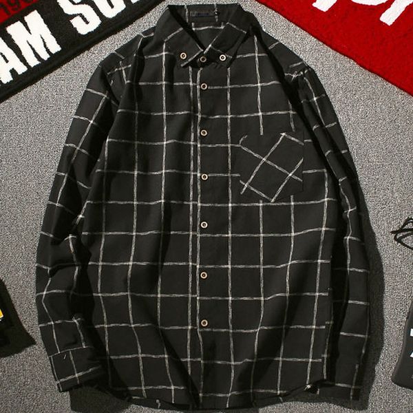 men's casual shirts mens arrival plaid long sleeved fashion chemise homme plus size asian 5xl male, White;black
men's casual shirts mens arrival plaid long sleeved fashion chemise homme plus size asian 5xl male, White;black