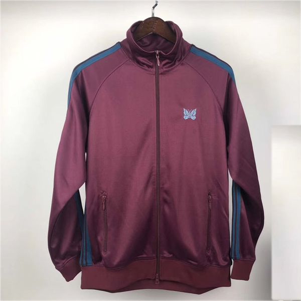 new color awge needles jacket men women 1a:1 fashion butterfly ag embroidery purple striped needles awge jackets coat, Black;brown
new color awge needles jacket men women 1a:1 fashion butterfly ag embroidery purple striped needles awge jackets coat, Black;brown