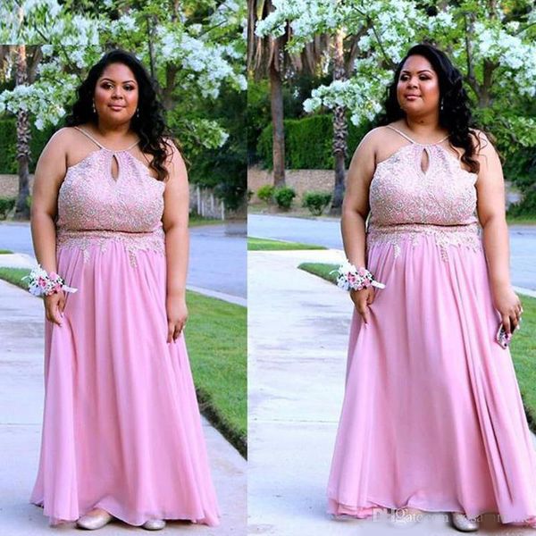 2020 plus size halter a-line prom dress appliques custom made bridesmaid dress halter sleeveless zipper evening dresses ball grown, Black
2020 plus size halter a-line prom dress appliques custom made bridesmaid dress halter sleeveless zipper evening dresses ball grown, Black