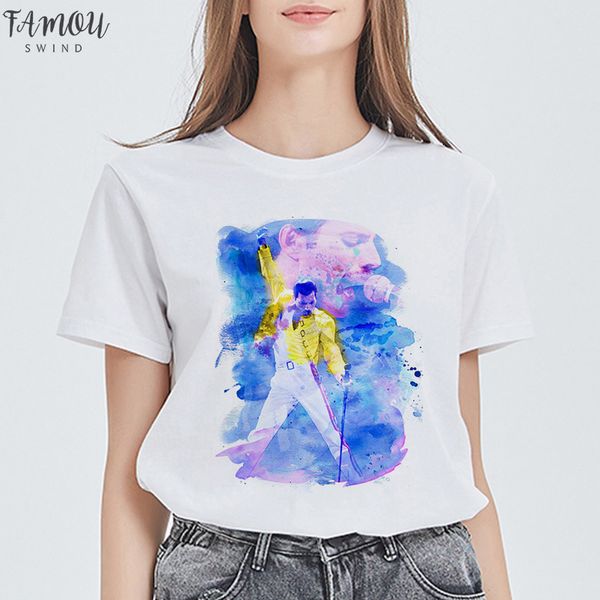 freddie mercury the queen band t shirt women oversized t shirt vintage female casual harajuku girl tees aesthetic, White
freddie mercury the queen band t shirt women oversized t shirt vintage female casual harajuku girl tees aesthetic, White