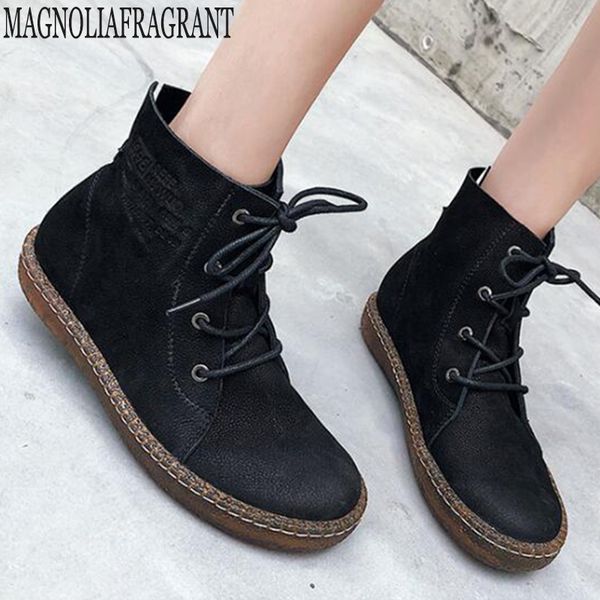 new ankle boots for women motorcycle boots genuine leather shoes flat casual booties women 2019 winter lace up ladies shoes y686, Black
new ankle boots for women motorcycle boots genuine leather shoes flat casual booties women 2019 winter lace up ladies shoes y686, Black