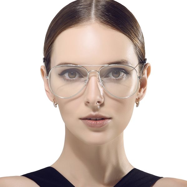 2019 clear metal spectacle frame optics myopia eyeglasses clear lens glasses frame women oversize vintage eyewear, Silver
2019 clear metal spectacle frame optics myopia eyeglasses clear lens glasses frame women oversize vintage eyewear, Silver