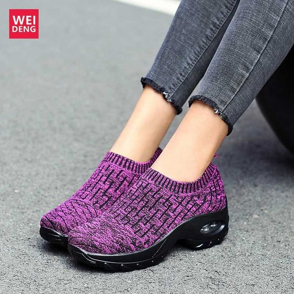 weideng casual knit prime sock dancing shoes women outdoor walking flats loafers slip on non slip soft light high quality, Black
weideng casual knit prime sock dancing shoes women outdoor walking flats loafers slip on non slip soft light high quality, Black