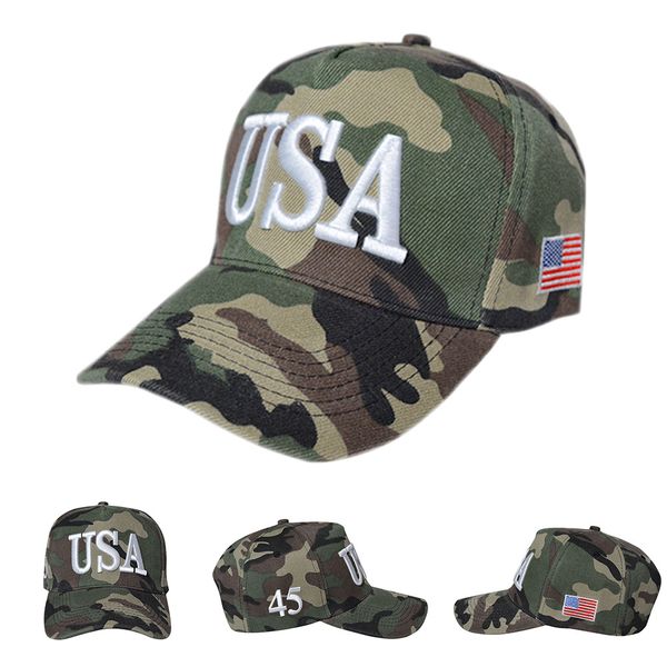 2020 camouflage baseball caps usa letters embroidery flag president hats adjustable snapback men women casual outdoor sports cap, Blue;gray 
2020 camouflage baseball caps usa letters embroidery flag president hats adjustable snapback men women casual outdoor sports cap, Blue;gray