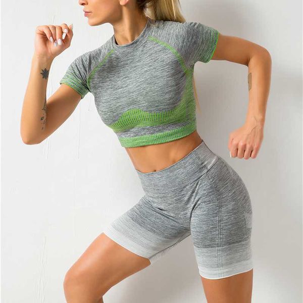 summer seamless sport set women gray rid sport crop booty high waist shorts vital fitness short workout gym wear yoga sets, White;red
summer seamless sport set women gray rid sport crop booty high waist shorts vital fitness short workout gym wear yoga sets, White;red
