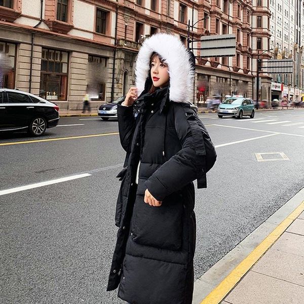 elegant down padded coats women casual hooded pocket zipper long down cotton jacket solid thicken plus size coat, Black
elegant down padded coats women casual hooded pocket zipper long down cotton jacket solid thicken plus size coat, Black