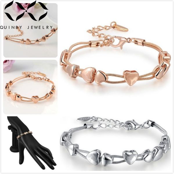 quinby heart bracelets for women rose gold chain bracelet femme adjustable rope string bracelet bangle silver girl pulsera q5, Golden;silver
quinby heart bracelets for women rose gold chain bracelet femme adjustable rope string bracelet bangle silver girl pulsera q5, Golden;silver