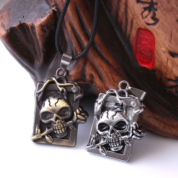 fashion new style men women popular punk cool skull necklace rose biker brown silver stainless steel pendant chain necklace jewelry
fashion new style men women popular punk cool skull necklace rose biker brown silver stainless steel pendant chain necklace jewelry