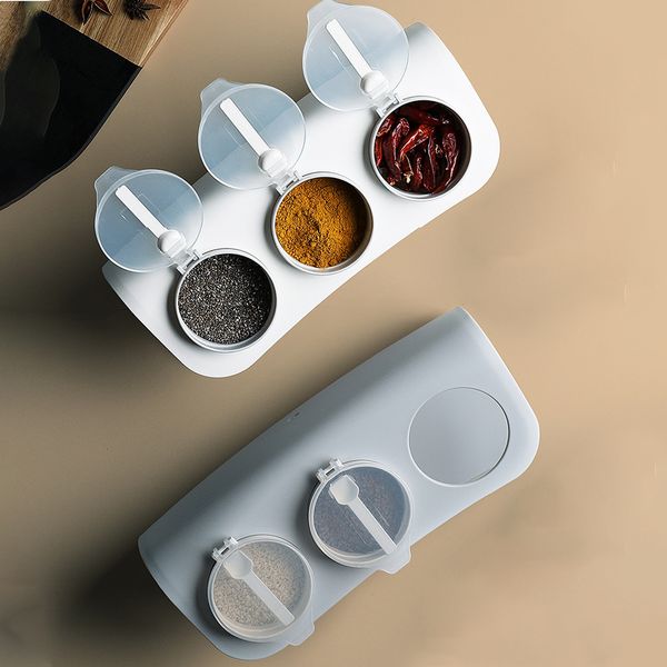 spice storage plastic condiment tools salt pepper 3 in 1 spoon seasoning box bottle kitchen jar cover container powder
spice storage plastic condiment tools salt pepper 3 in 1 spoon seasoning box bottle kitchen jar cover container powder