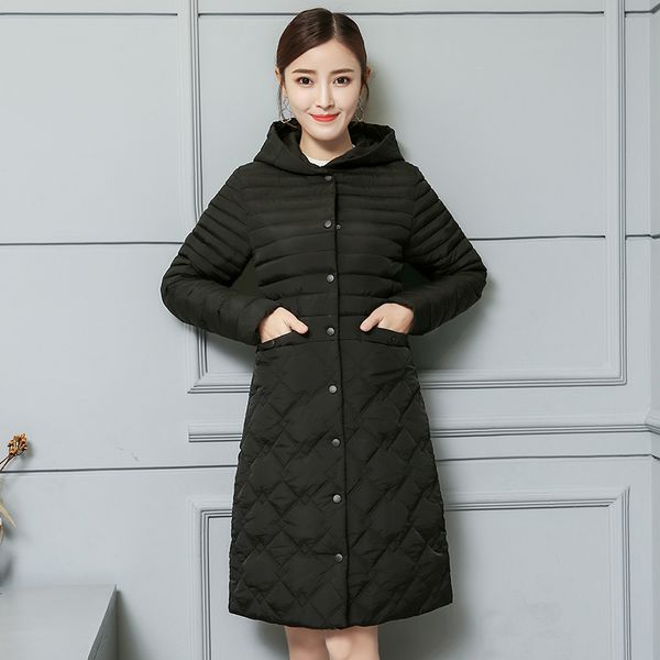 winter hooded cotton jacket women 2019 new thin and light korean version of the slim long straight thermal jacket flash sale c68, Black
winter hooded cotton jacket women 2019 new thin and light korean version of the slim long straight thermal jacket flash sale c68, Black