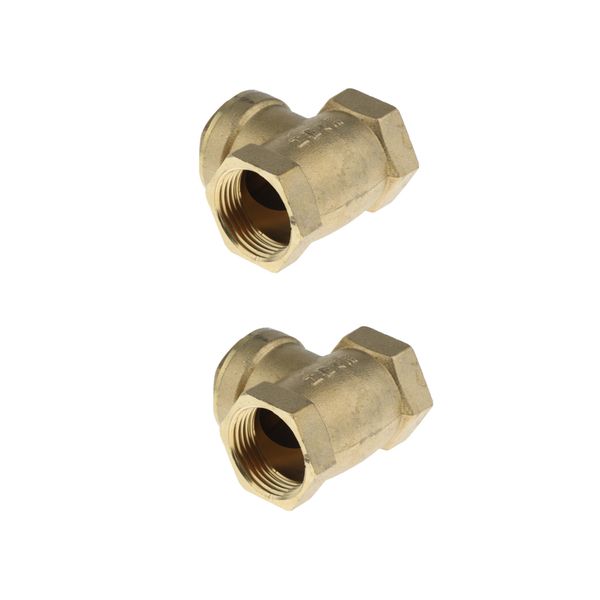 2 pcs female thread brass swing check valve 1 inch (dn25) - horizontal one way check valve, durable
2 pcs female thread brass swing check valve 1 inch (dn25) - horizontal one way check valve, durable