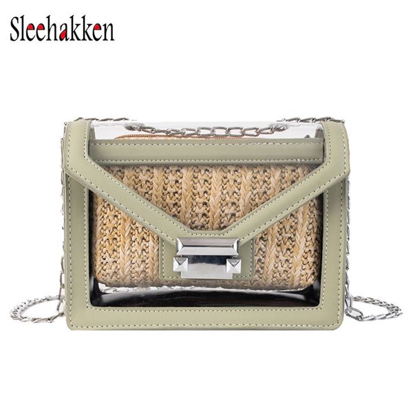 handmade straw bag female new woven beach bag transparent jelly shoulder messenger fashion chain compound
handmade straw bag female new woven beach bag transparent jelly shoulder messenger fashion chain compound