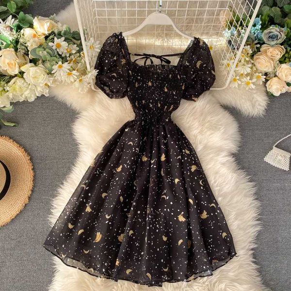 puff sleeve dress black vintage floral dress kawaii cute summer dresses party retro square neck clothes 2020 banana print robe, Black;gray
puff sleeve dress black vintage floral dress kawaii cute summer dresses party retro square neck clothes 2020 banana print robe, Black;gray