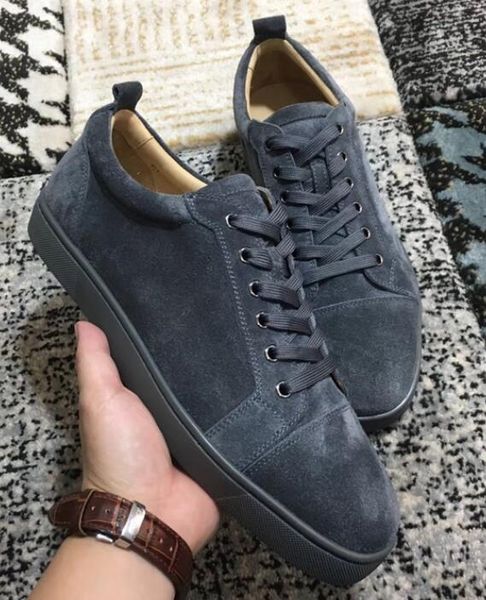 new sneakers man -women red bottom shoes outdoor luxury grey suede leather sneakers shoes party wedding leisure flats casual mens shoes35-46, Black
new sneakers man -women red bottom shoes outdoor luxury grey suede leather sneakers shoes party wedding leisure flats casual mens shoes35-46, Black