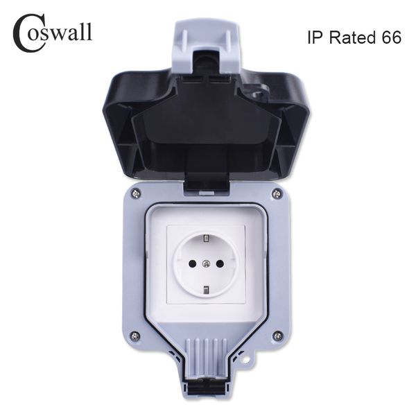 Coswall IP66 всепогодный Водонепроницаемый Открытый Wall Разъем питания 16A EU Standard Электр
Coswall IP66 всепогодный Водонепроницаемый Открытый Wall Разъем питания 16A EU Standard Электр