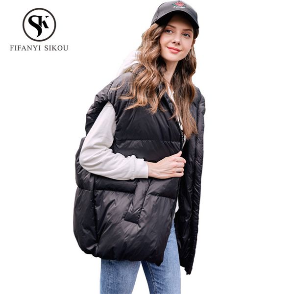 winter women down vest jacket sleeveless stand collar long down coat vest womens loose solid white duck vests outerwear, Black
winter women down vest jacket sleeveless stand collar long down coat vest womens loose solid white duck vests outerwear, Black