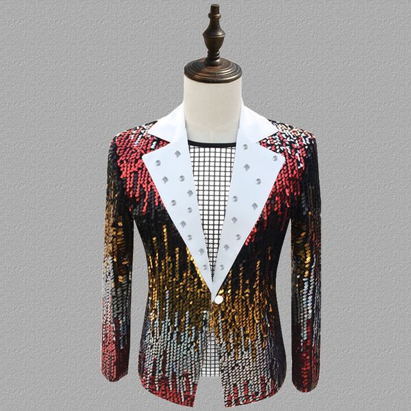 sequins blazer men suits tassel jacket mens stage personality singers clothes dance star style dress punk rock masculino, White;black
sequins blazer men suits tassel jacket mens stage personality singers clothes dance star style dress punk rock masculino, White;black