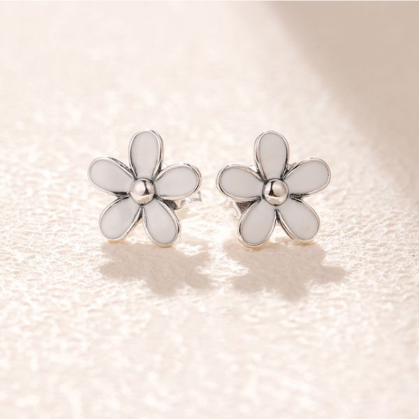 white daisy flower stud earring authentic sterling silver cute women party jewelry set original box for pandodra girlfriend gift earrings, Golden;silver
white daisy flower stud earring authentic sterling silver cute women party jewelry set original box for pandodra girlfriend gift earrings, Golden;silver