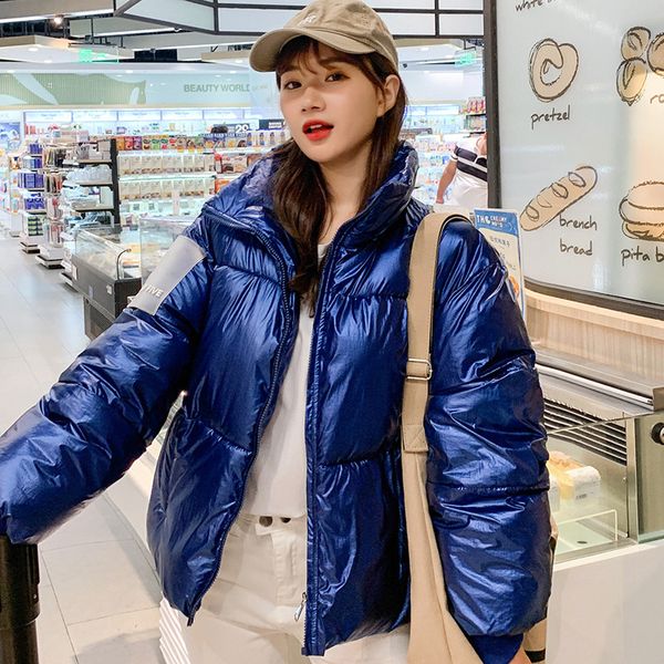 2019 new arrival fashion women winter glossy parka warm thicken ladies coat short stand collar coats parka womens jackets, Black
2019 new arrival fashion women winter glossy parka warm thicken ladies coat short stand collar coats parka womens jackets, Black