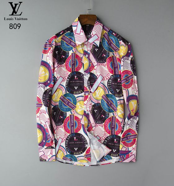 Luxury Mens Designer Long Sleeve Shirts Firmate Business Dress Shirts Fashion Casual Brand Shirt Print Slim Shirt Homme Button Up Tops 135
Luxury Mens Designer Long Sleeve Shirts Firmate Business Dress Shirts Fashion Casual Brand Shirt Print Slim Shirt Homme Button Up Tops 135