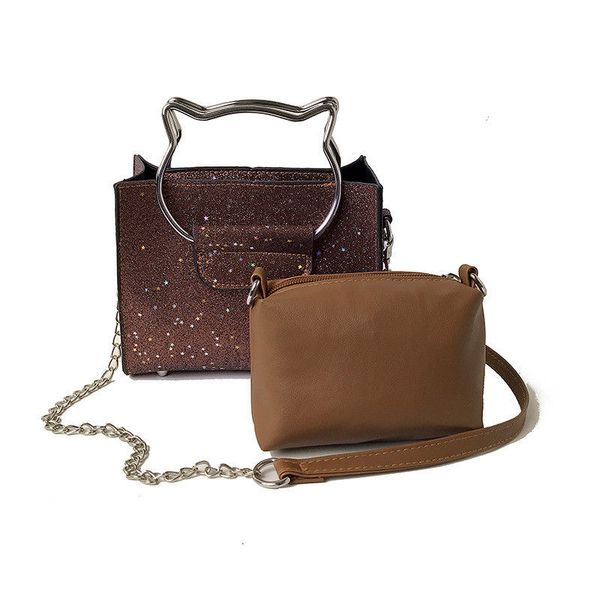 2pcs women bags 2018 fashion women chain messenger bags cat shape sequins handbag +composite bag bolsa feminina
2pcs women bags 2018 fashion women chain messenger bags cat shape sequins handbag +composite bag bolsa feminina