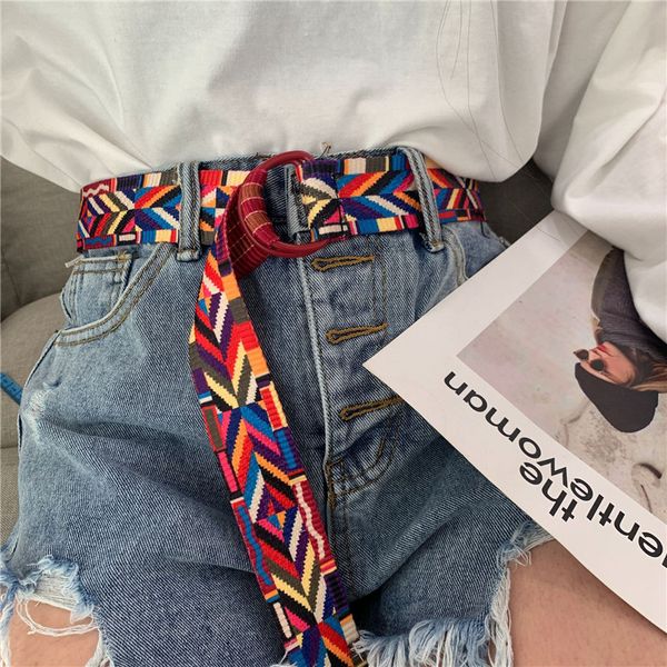 new double ring canvas male and female student couple good strap leisure youth canvas stripe weaving designer women belt punk, Black;brown
new double ring canvas male and female student couple good strap leisure youth canvas stripe weaving designer women belt punk, Black;brown