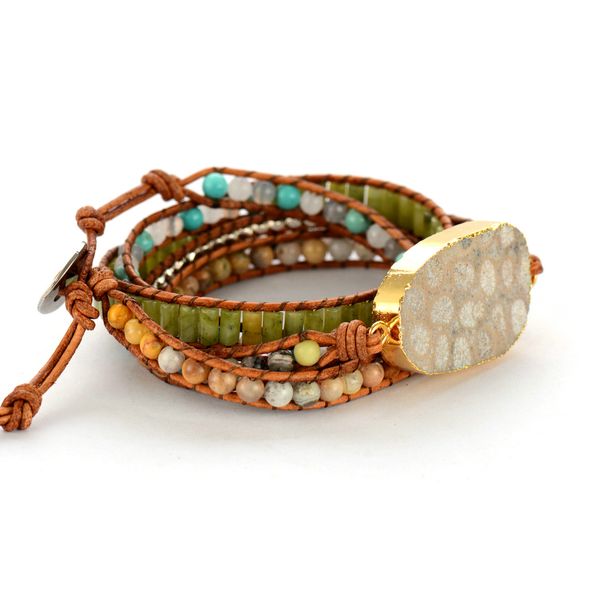 fashion-leather bracelets natural stones chrysanthemum stones charm 5 strands wrap bracelets boho bracelets dropshipping s915, Black
fashion-leather bracelets natural stones chrysanthemum stones charm 5 strands wrap bracelets boho bracelets dropshipping s915, Black