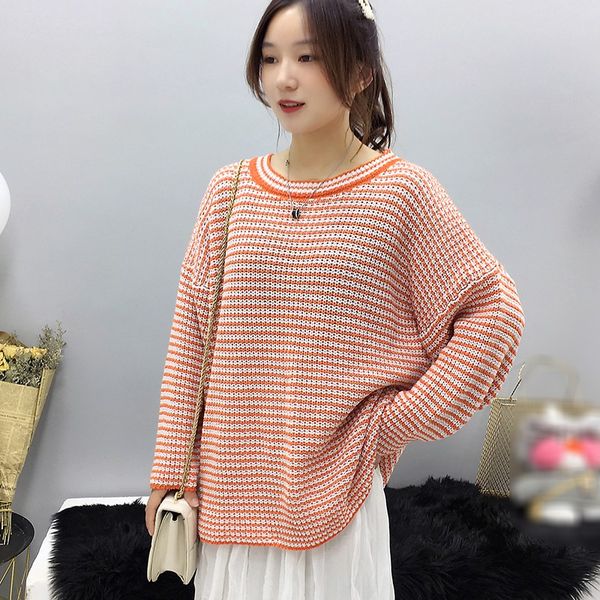 women autumn winter stripes print slim long sleeved collar slim bottom knit sweater, White;black
women autumn winter stripes print slim long sleeved collar slim bottom knit sweater, White;black