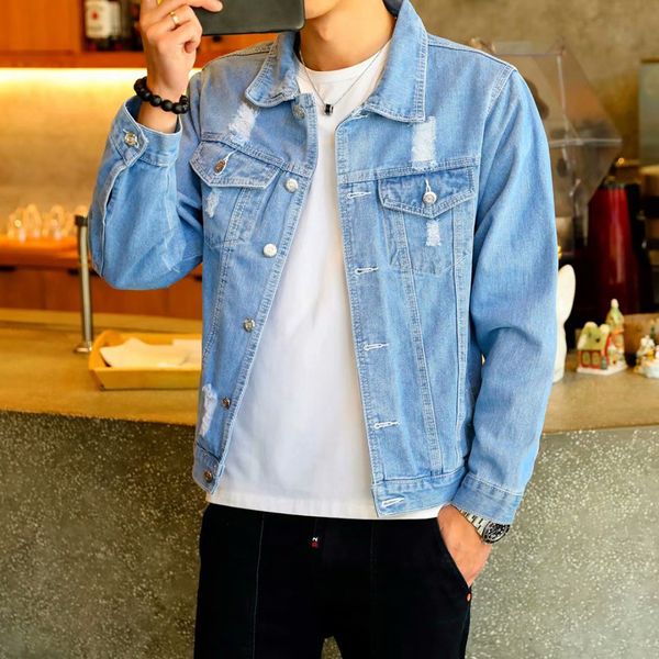 2019 new denim jacket men's men's hip hop retro denim jacket j street bomber casua fashion coat, Black;brown
2019 new denim jacket men's men's hip hop retro denim jacket j street bomber casua fashion coat, Black;brown