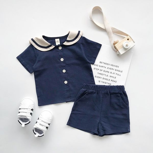 summer 2pcs baby boys girls set casual navy style short sleeve t-shirt +shorts costume set, White
summer 2pcs baby boys girls set casual navy style short sleeve t-shirt +shorts costume set, White