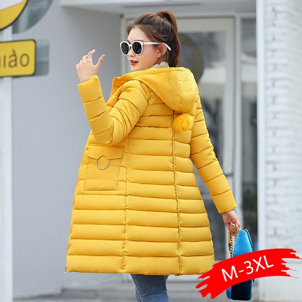 fashion women women's long big wool collar cotton padded jacket winter big size cotton clothes down parka, Black
fashion women women's long big wool collar cotton padded jacket winter big size cotton clothes down parka, Black