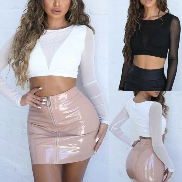 ladies mesh pullover yoga t-shirt long sleeve o-neck solid black white skinny women, Black;blue
ladies mesh pullover yoga t-shirt long sleeve o-neck solid black white skinny women, Black;blue