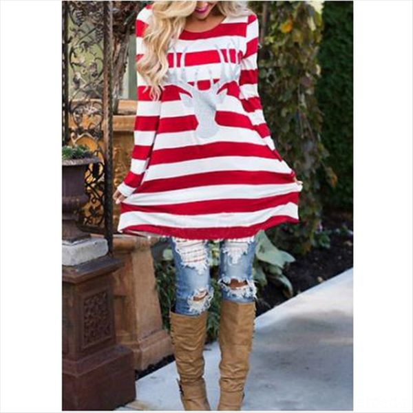 women's striped elk head silver print round collar long sleeve loose parent-child dress women's striped elk head silver print roun, White
women's striped elk head silver print round collar long sleeve loose parent-child dress women's striped elk head silver print roun, White