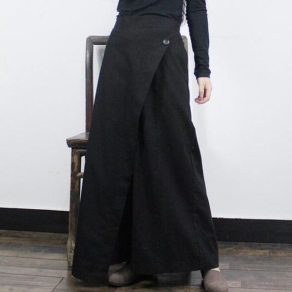 women's pants & capris original design wide leg linen harem irregular asymmetric loose trousers elastic waist vintage female dc477, Black;white
women's pants & capris original design wide leg linen harem irregular asymmetric loose trousers elastic waist vintage female dc477, Black;white