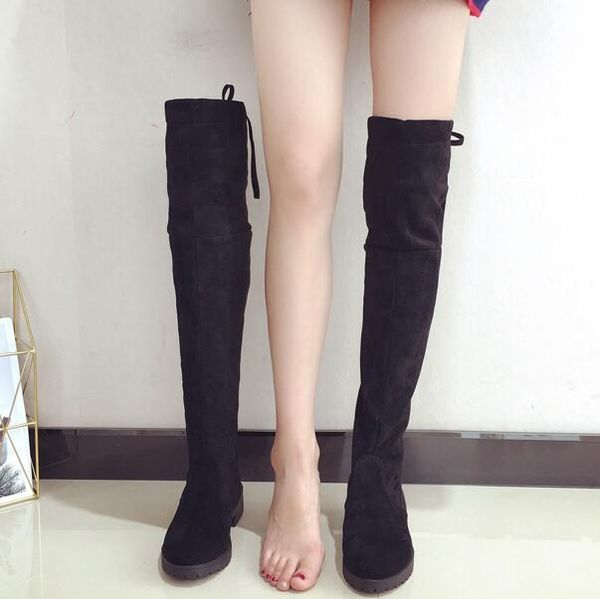 thigh high boots female winter boots women over the knee boots flat stretch fashion shoes, Black
thigh high boots female winter boots women over the knee boots flat stretch fashion shoes, Black