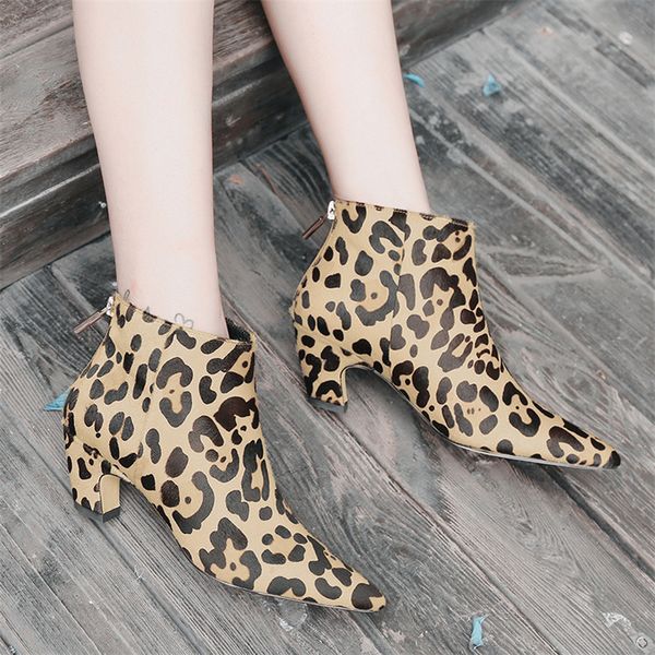 dilalula 2020 fashion genuine horsehair women's boots pointed toe ladies booties autumn winter leopard print party shoes woman, Black
dilalula 2020 fashion genuine horsehair women's boots pointed toe ladies booties autumn winter leopard print party shoes woman, Black