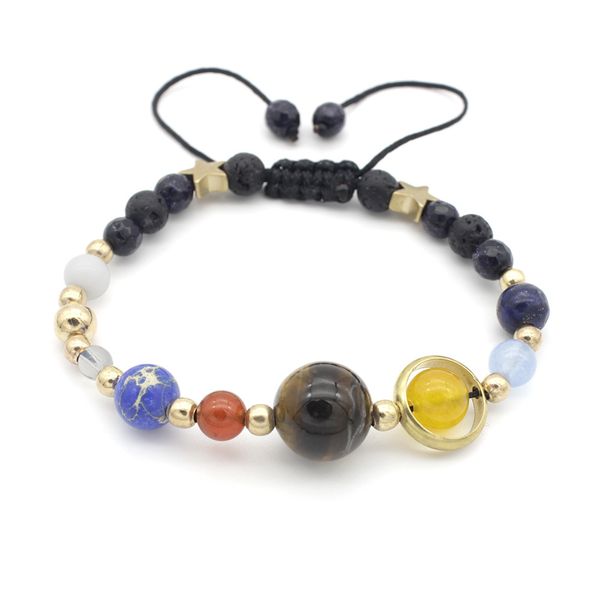natural volcanic stonesviennimel pin accessories nine planets bracelet, Golden;silver
natural volcanic stonesviennimel pin accessories nine planets bracelet, Golden;silver