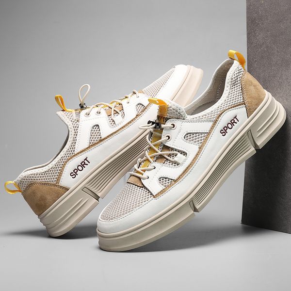 new fashion men's sneakers leather and mesh design comfortable breathable rubber sole soft non-slip men's sports shoes
new fashion men's sneakers leather and mesh design comfortable breathable rubber sole soft non-slip men's sports shoes