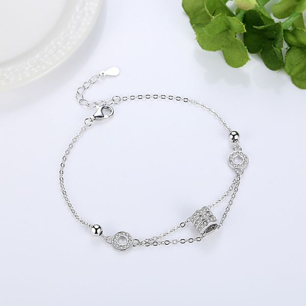 genuine s925 sterling silver bracelet fashion transfer beads small wild waist bracelet female girlfriends gift, Black
genuine s925 sterling silver bracelet fashion transfer beads small wild waist bracelet female girlfriends gift, Black