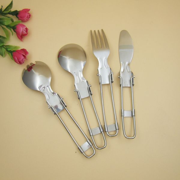 stainless steel folding flatware set portable cutlery set knife fork spoon and salad spoon camping hiking travel outdoor tableware 100pcs
stainless steel folding flatware set portable cutlery set knife fork spoon and salad spoon camping hiking travel outdoor tableware 100pcs