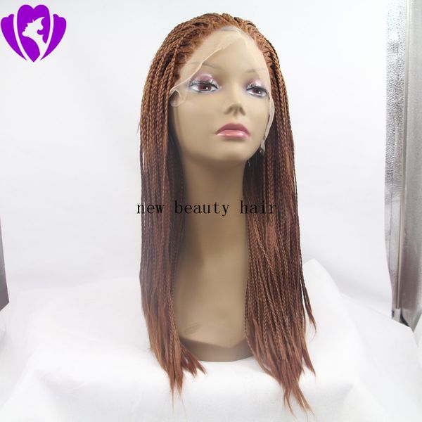 wholesale brown micro braids wigs braiding hair heat resistant braided glueless synthetic lace front wigs for black women
wholesale brown micro braids wigs braiding hair heat resistant braided glueless synthetic lace front wigs for black women