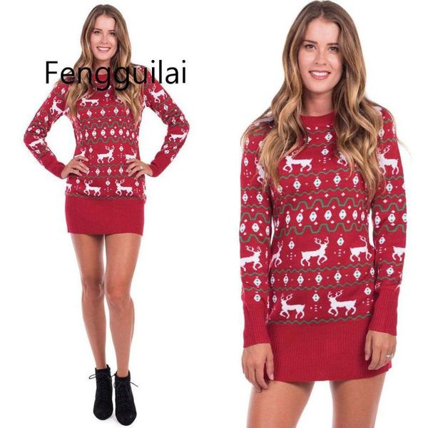 christmas elk pullover slim sweater dress women streetwear casual mini sweaters dress female winter warm sweaters pullovers, White;black
christmas elk pullover slim sweater dress women streetwear casual mini sweaters dress female winter warm sweaters pullovers, White;black
