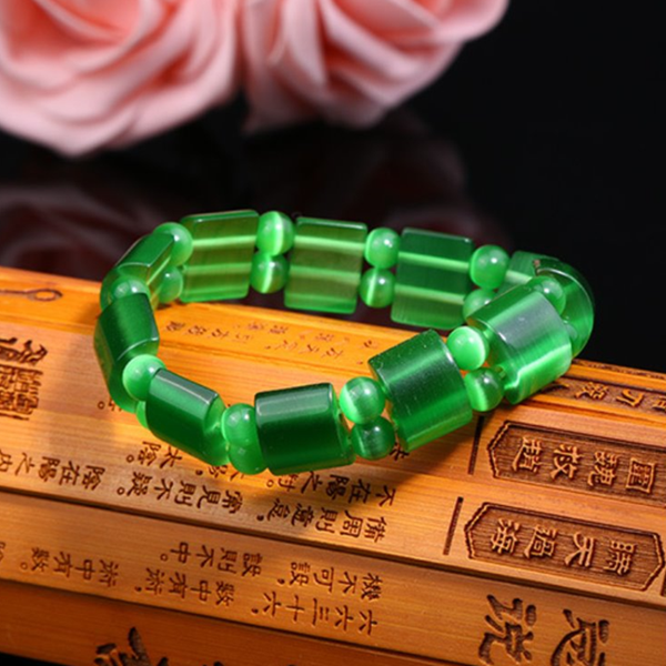 ethnic style handmade weave geometric many colors cat eye stone stretchy bracelet personalized jewelry, Black
ethnic style handmade weave geometric many colors cat eye stone stretchy bracelet personalized jewelry, Black