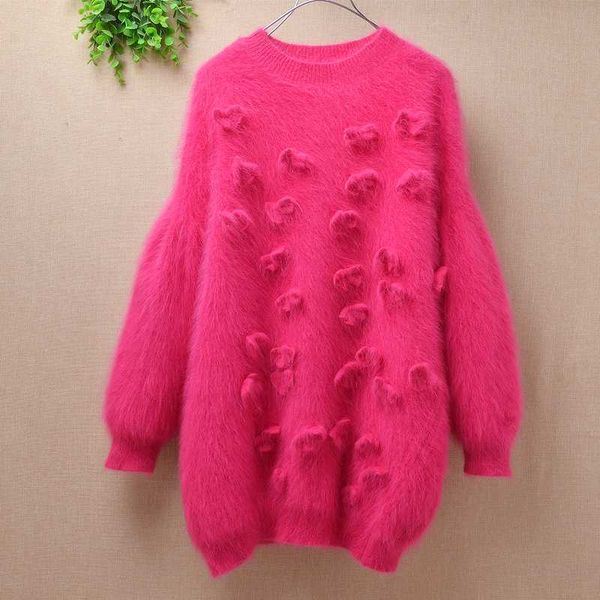 korea vintage ladies women winter cute rose fuzzy angora fur loose floral long puff sleeves mink knitted pullover sweater, White;black
korea vintage ladies women winter cute rose fuzzy angora fur loose floral long puff sleeves mink knitted pullover sweater, White;black
