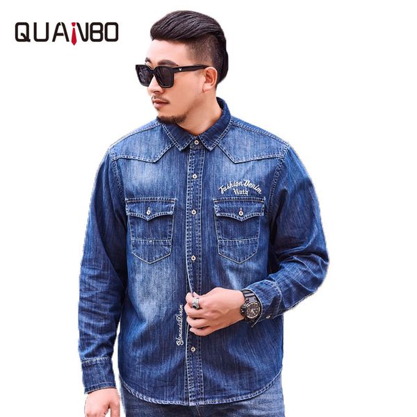 100%cotton mens denim shirts 2020 new arrival autumn thin embroidery english elements jeans fat mens shirts long sleeve, White;black
100%cotton mens denim shirts 2020 new arrival autumn thin embroidery english elements jeans fat mens shirts long sleeve, White;black