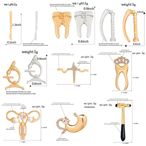 nurse doctor pins brooches blood pressure meter neuron ambulance uterus caduceus massage reflex hammer medical jewelry, Gray
nurse doctor pins brooches blood pressure meter neuron ambulance uterus caduceus massage reflex hammer medical jewelry, Gray