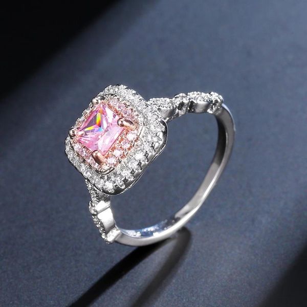 mengyi female pink square crystal zircon stone ring silver color wedding band promise gift for women trendy jewelry ring, Slivery;golden
mengyi female pink square crystal zircon stone ring silver color wedding band promise gift for women trendy jewelry ring, Slivery;golden