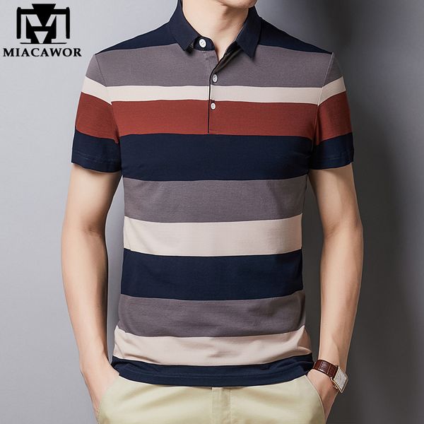 men's polos miacawor shirt men summer short-sleeve tee homme cotton casual striped camisa mens clothing t841, White;black
men's polos miacawor shirt men summer short-sleeve tee homme cotton casual striped camisa mens clothing t841, White;black