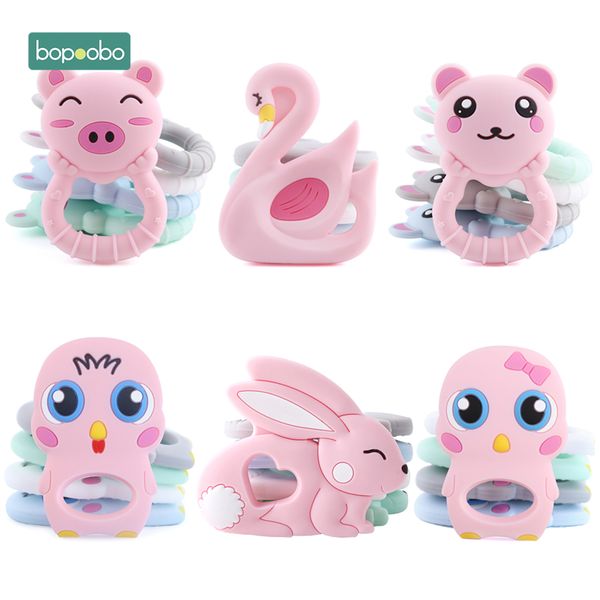 bopoobo 1pc baby teether silicone pig grade brid teether nursing teething necklace accessories baby products safe toys
bopoobo 1pc baby teether silicone pig grade brid teether nursing teething necklace accessories baby products safe toys
